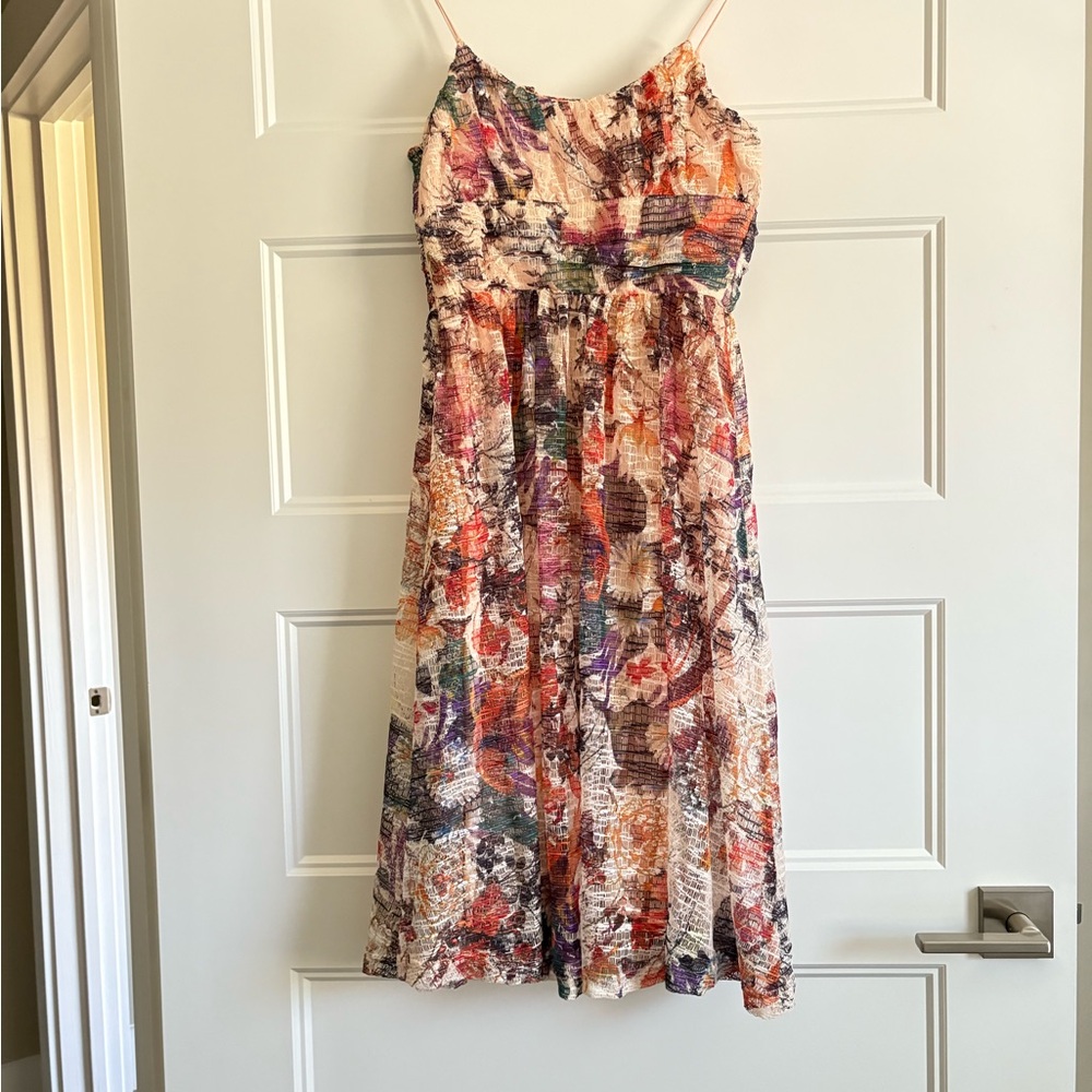 Anthropologie Maeve Mackenzie Floral Fit n Flare Dress Size 2 - Picture 12 of 14
